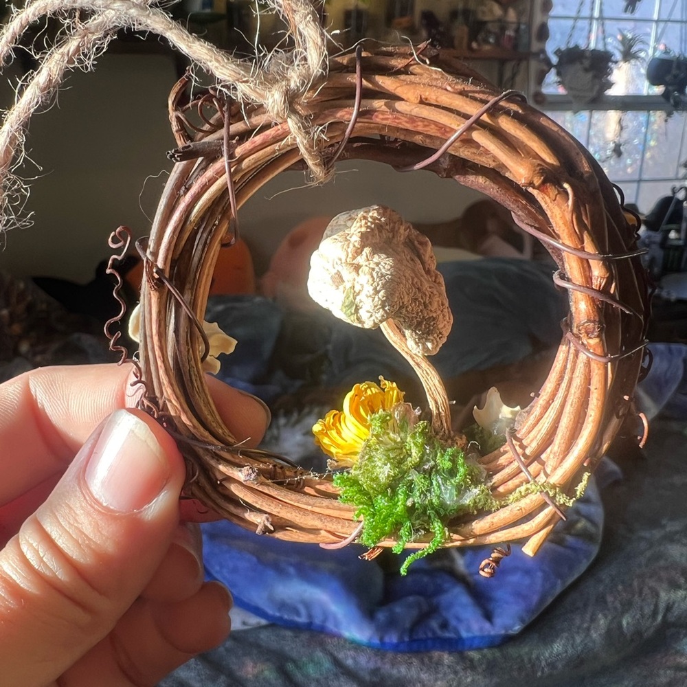 Handcrafted Rustic Wreath Ornament